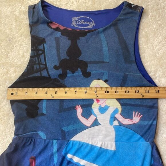Disney Alice in Wonderland Stretch Knit Dress Sz M - Picture 9 of 10